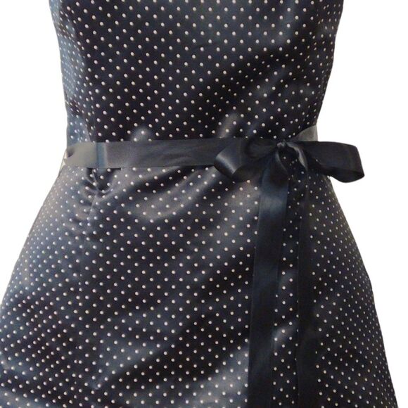 Vintage Jessica McClintock for Gunne Sax Retro Polka Dot Strapless Tulle Dress - Picture 5 of 9